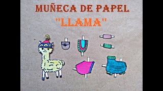 Muñeca de Papel dibuja una Llama