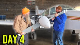 Installing Propellers On The Cheapest Twin Engine Airplane On EBay !