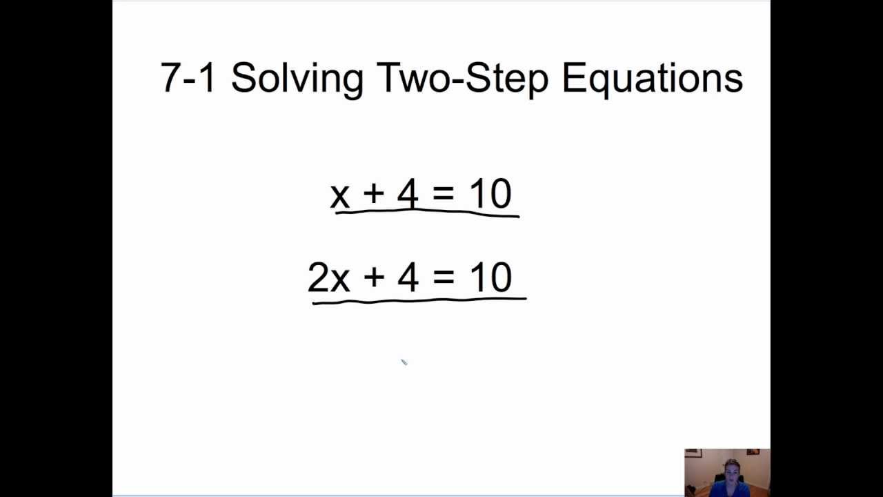 Solving Two-Step Equations - YouTube