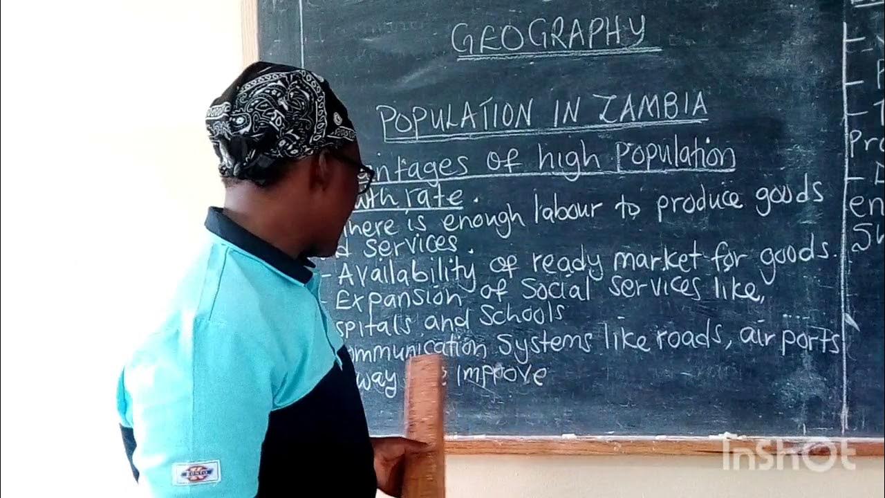 Geography Grade 9 lesson on Population in Zambia. YouTube