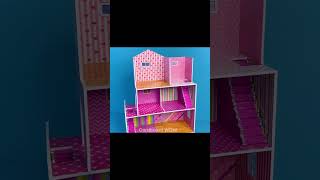 DIY Miniature #31 - Make a DOLLHOUSE using Cardboard and Colored Paper #diy #cardboard screenshot 5