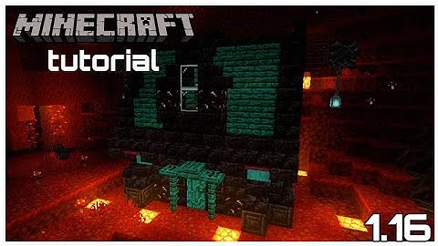 Minecraft 1.16 Small nether starter house ( tutorial ) | (How to build) | (Mcpe/Mcbe/Mcpc)