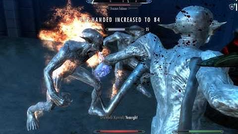 Skyrim: Dawnguard Boss Fight: Arch-Curate Vyrthur