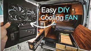 How to MAKE Ventilation FAN for VAN #diy #vanlife #usb