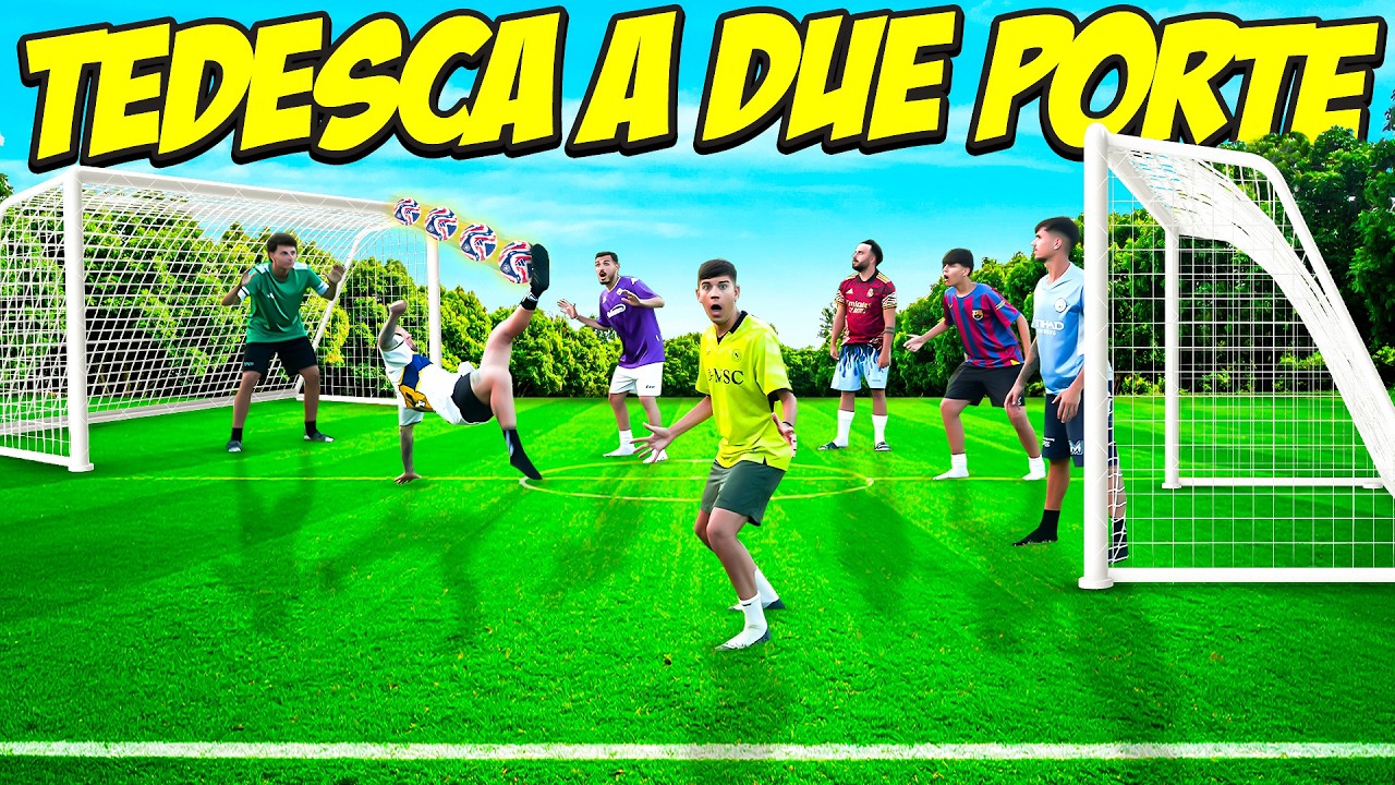 ⚽️ TEDESCA CHALLENGE a DUE PORTE in VILLA!! 🏡