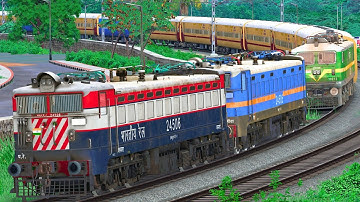 WAG9 to WAG7 TRAIN LOCOMOTIVE CHANGE | BUMPY RAILROAD | Train Simulator | Railworks | NTG GAMING