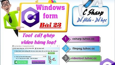 Tuhoc.cc Free Video editer 1.1 Phần mềm cut, ghép, nối video hàng loạt siêu nhanh