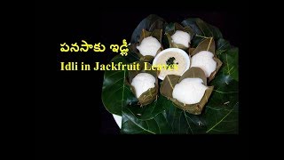 పనసాకు ఇడ్లీ II Idli in Jackfruit Leaves II Pasanaku Idli II Hittu II khotte II Kadubu