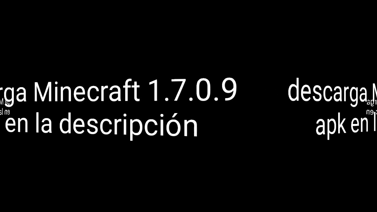 Descargar Minecraft 1.7.0.9 apk gratis!!! YouTube