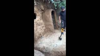 Building a Forest Shelter from Logs: Wild Boar Attacks at Night Bushcraft Survival#fypシ゚viral 💯😋
