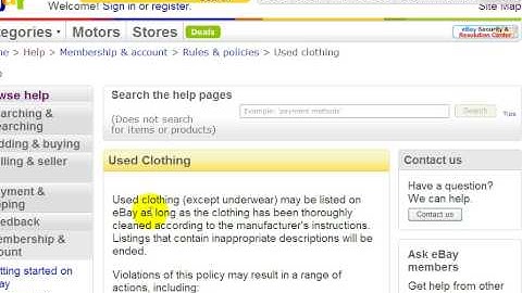 eBay Video 6 of 34: Prohibited Items On eBay