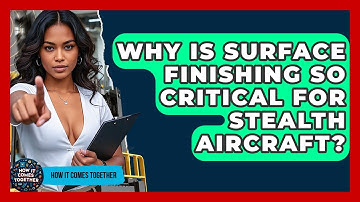 Why Is Surface Finishing So Critical For Stealth Aircraft? - How It Comes Together