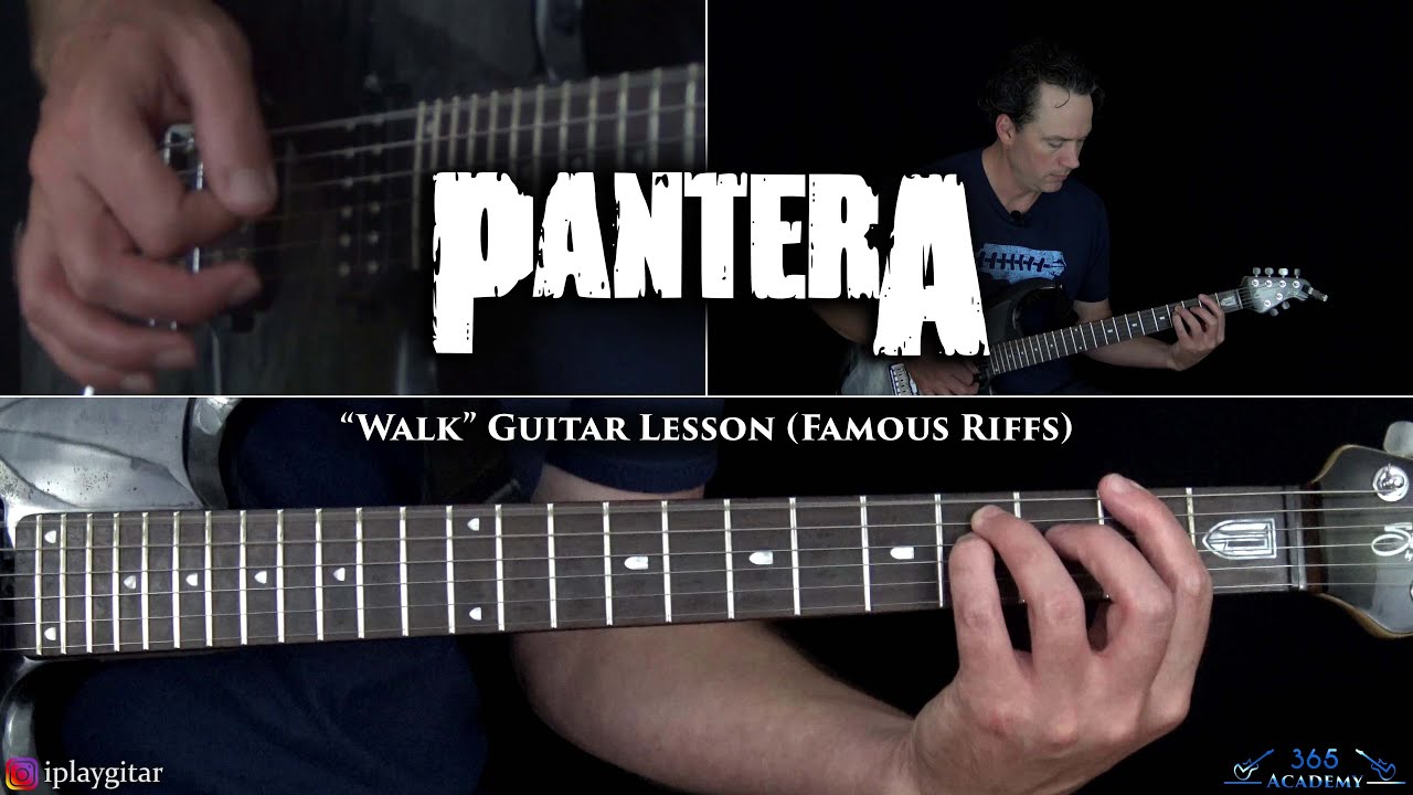 Walk Guitar Lesson w/ Onscreen Tab - Pantera - YouTube