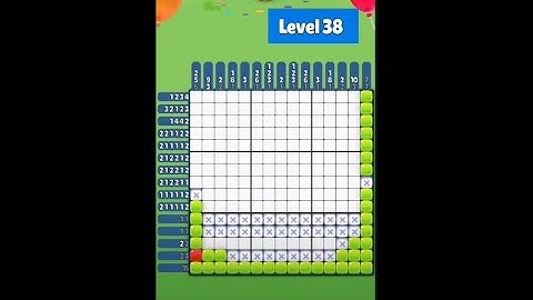 Nono Crossing Picture Nonogram - Level 38