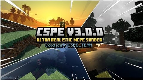 Sun Bloom, Reflective Water, Moving Shadow || Minecraft PE CSPE Shader || MCPE 1.16