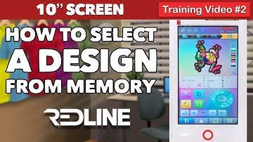 Redline 10” Screen Tutorial How to select a design