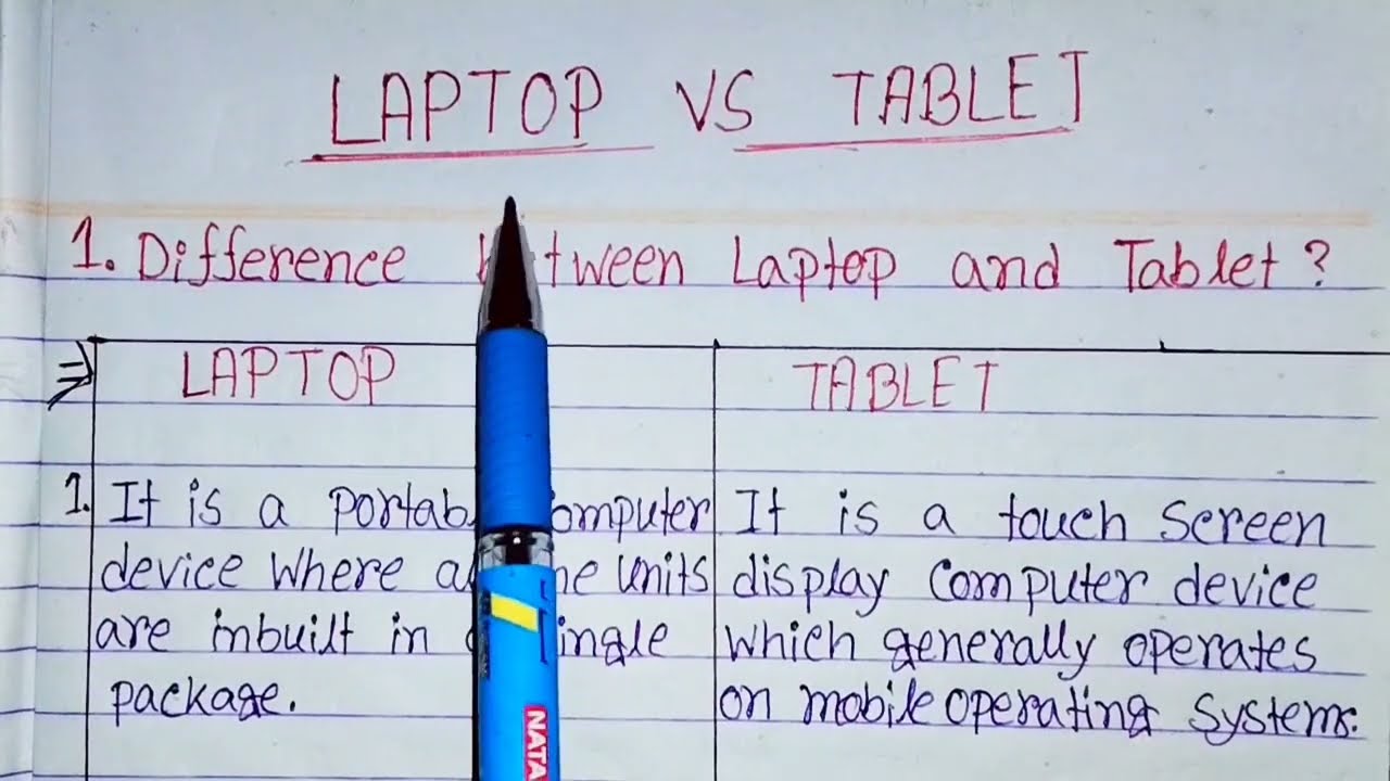 Difference between Tablet And Laptop Computer: Key Insights