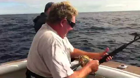 Fighting a 120kg marlin off Nelson bay , my first ...