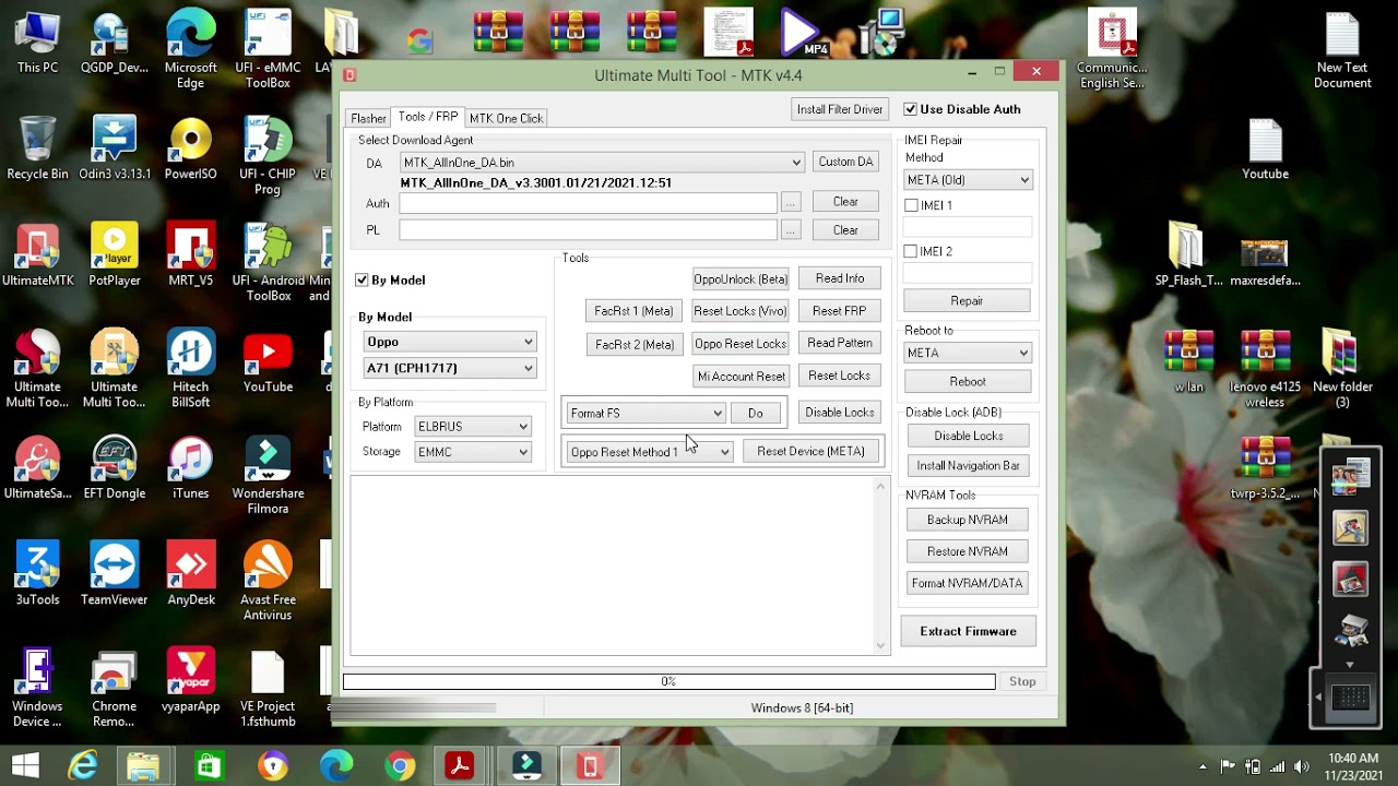 OPPO A71 CPH1717 Pattern Unlock UMT
