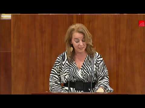 Ana Cuartero, Pleno de la Asamblea de Madrid 10 de Diciembre 2020.