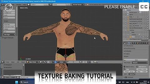 Texture Baking Tutorial For WWE PSP Model