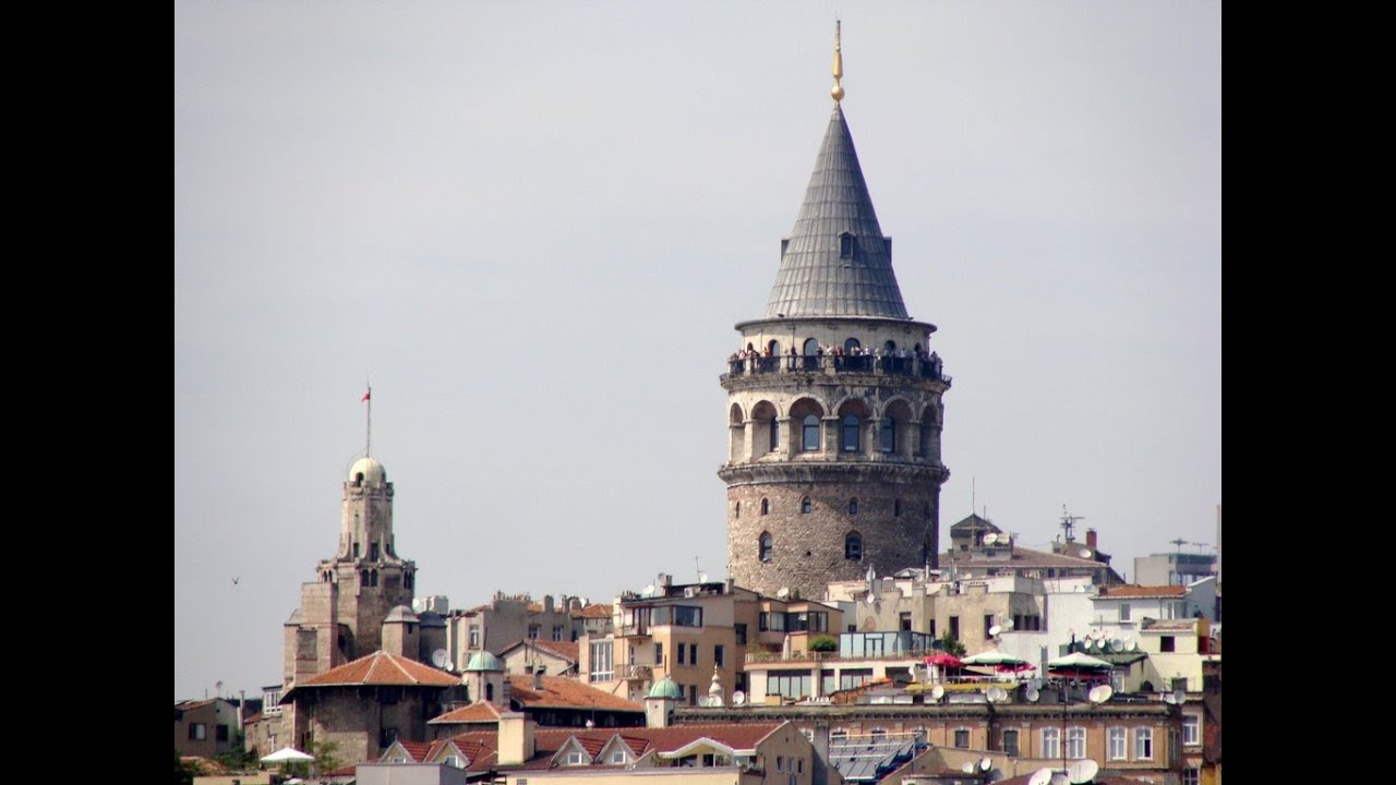 Galata Tower Galata Kulesi Istanbul Hd Video Youtube