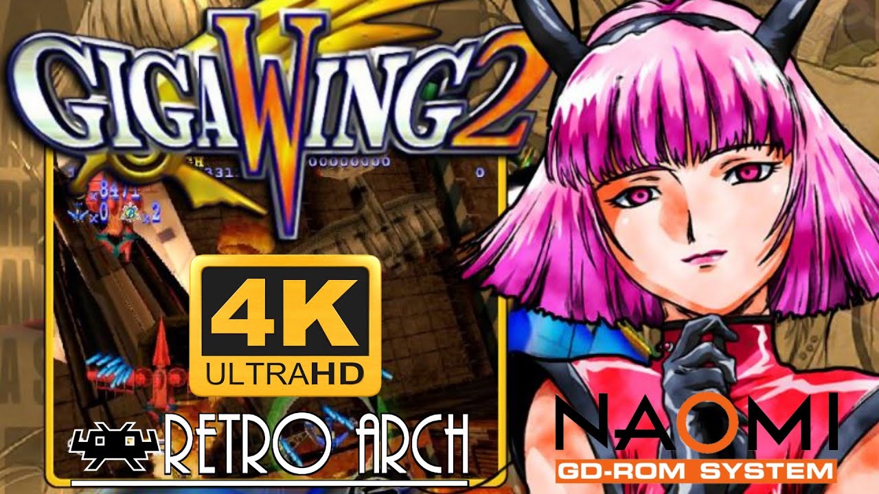 GigaWing 2 - EPIC NAOMI ARCADE SHOOTER in 4k with 60fps ! [full play]