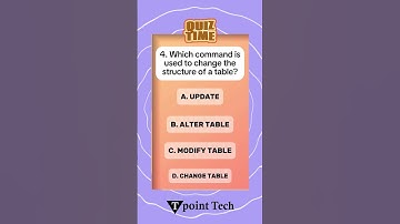 MySQL MCQs | MySQL Questions and Answers | Tpoint Tech #mysql