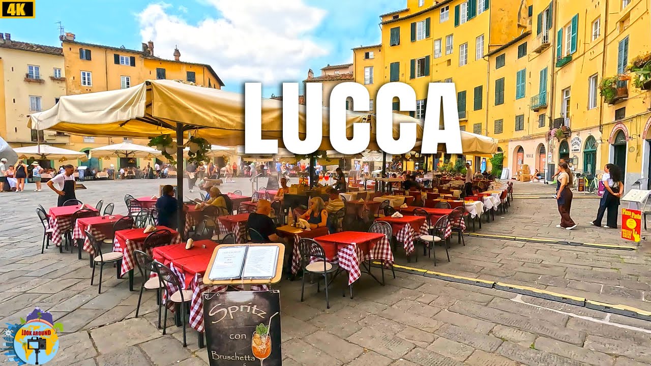 Lucca, Tuscany Walking Tour, Italy | One Of Italy's Most Beautiful Walled Cities, Explore Tuscany 4K