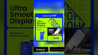 🔥 POP X (Flare White, 4GB+64GB) | 120Hz 6.74" Smooth Display| IP64 Protection &amp; Drop Resistant | No