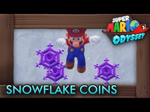 Video: Super Mario Odyssey Purple Snowflake Steder - Hvordan Finne Purple Snowflakes I Super Mario Odyssey