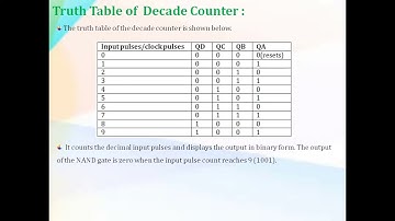 RIPPLE COUNTER, DECADE COUNTER, UP/DOWN COUNTER, MOD-3 COUNTER - CLASS 28
