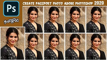 How to Create Passport Size Photo in Adobe Photoshop CC 2020 #passport size #photoshop 2020