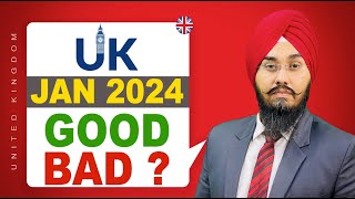 UK ?? JAN 2024 GOOD BAD ? | STUDY VISA UPDATES 2023 | USA CANADA UK