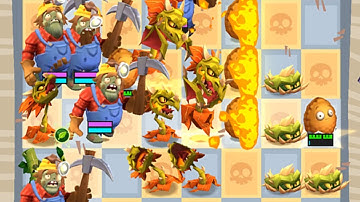 Plants vs. Zombies 3 - Gameplay Walkthrough Part 8 - Snapdragon vs Miner Threat and Donut Roller