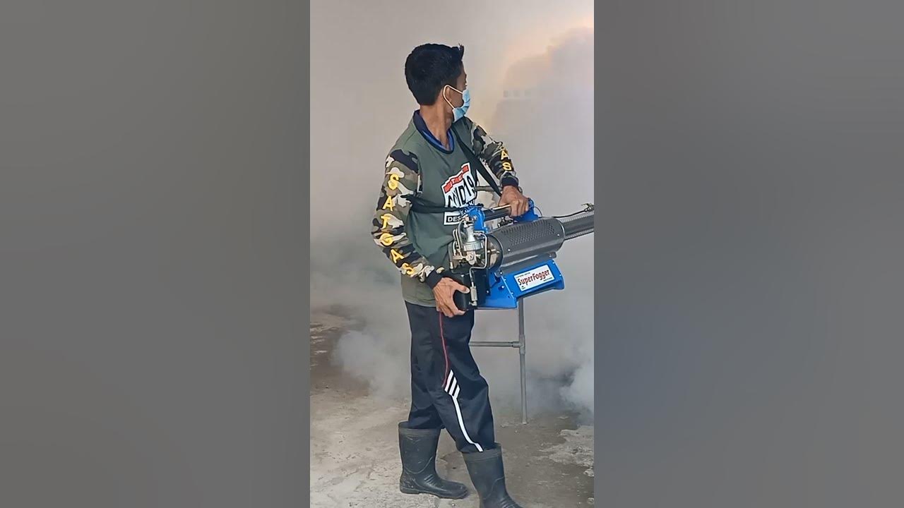 fogging sarang nyamuk || mesin pembasmi nyamuk#shorts