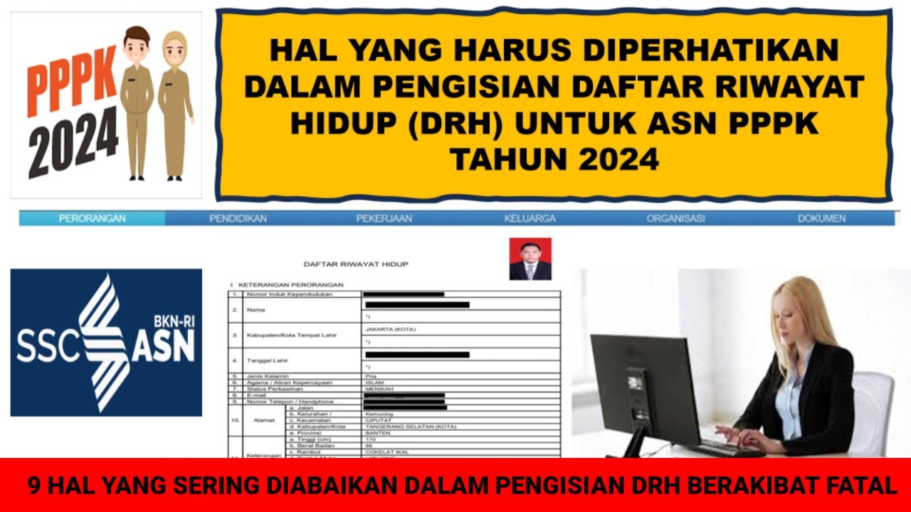 Hal Yang Harus Diperhatikan Dalam Pengisian DRH ASN PPPK Tahun 2024 ...