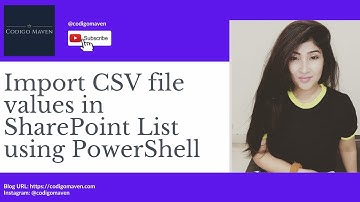 How to import CSV File Data to SharePoint list | SharePoint Online | PnP PowerShell