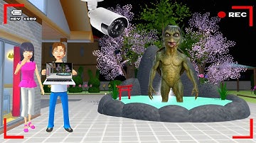 Yuta Mio Panik CCTV Merekam HANTU KAPPA Di Belakang Rumah Yuta 😱 | Sakura School Simulator