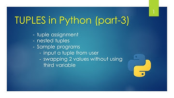 Tuple assignment | Nested Tuples | Practice Programs | term-2 | Class -11th CBSE Computer Science