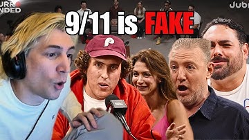 xQc Reacts to 1 Journalist vs 20 Conspiracy Theorists