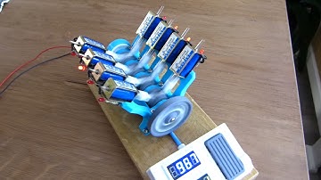 3D printed V8 Solenoid engine, first run