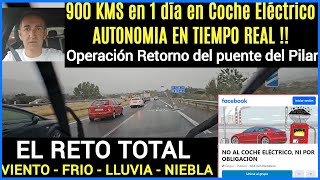 900 kms en 1 día en Vehículo Eléctrico - Autonomía en tiempo real !! - (Málaga - Ourense).
