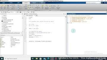 Tutorial Matlab 13 - Menulis File Excel
