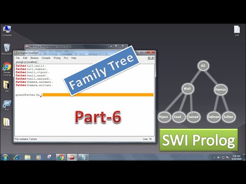 Prolog Bangla Tutorial-6 | Family Tree in Prolog | AI - 2020 @Lang Code