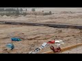 You Won&#39;t Believe This Desert Miracle!! Scary flash floods and crazy storm hits Jazan, Saudi Arabia