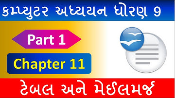 9th Std Computer Studies Chapter 11 (part 1) | Gujarati Medium