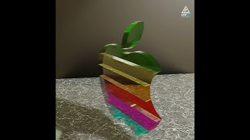 2D To 3D Logo Conversion in Blender | Apple Logo 3D in Blender Animated | Learn Axis