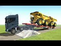 Spintire:Mudrunner MOD TRUCK VS DEADLY SPEED BUMPS: Will the suspension snap? Driver skill test||#11