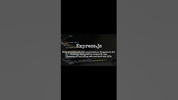 What’s Express.js in 60 seconds!  #programming #coding #computereducation
